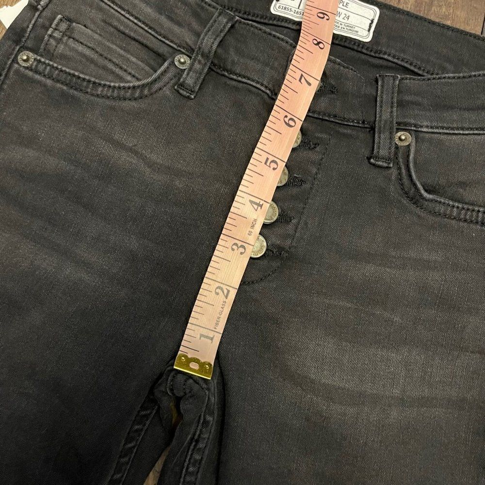 Free People Exposed Button Fly Skinny Jeans - Picture 7 of 12